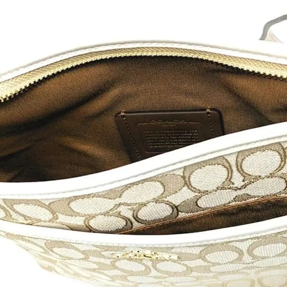 New! Coach Sig Jacquard File Crossbody - Picture 5 of 8